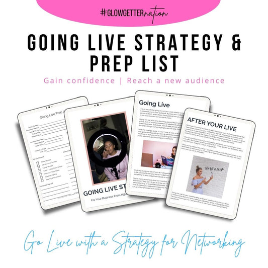 Going Live Strategy and Live Prep Printable - Digital Download