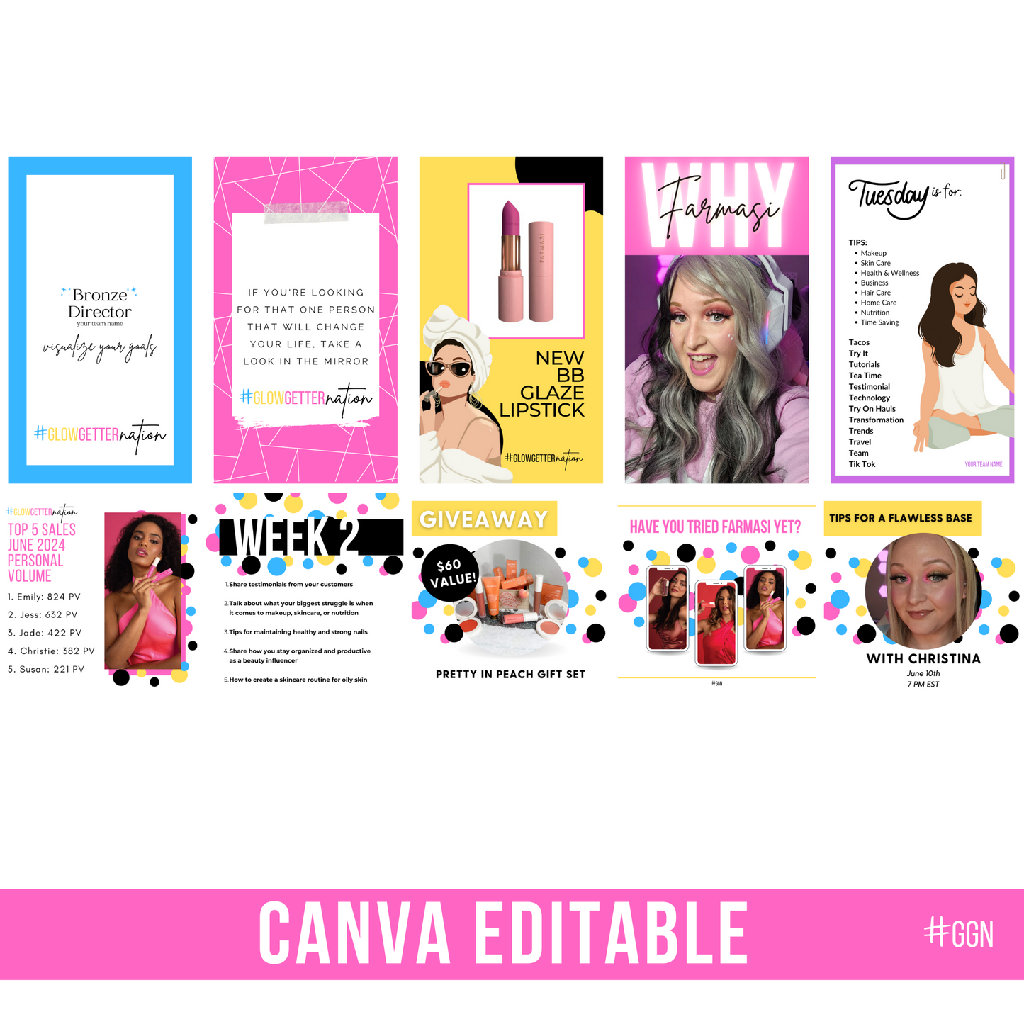 Ultimate Farmasi Canva Template Pack